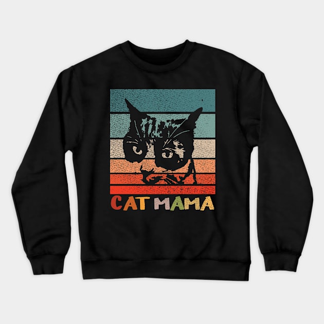 Cat Mama Vintage Crewneck Sweatshirt by trendybestgift